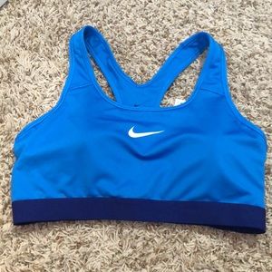 Nike blue sports bra